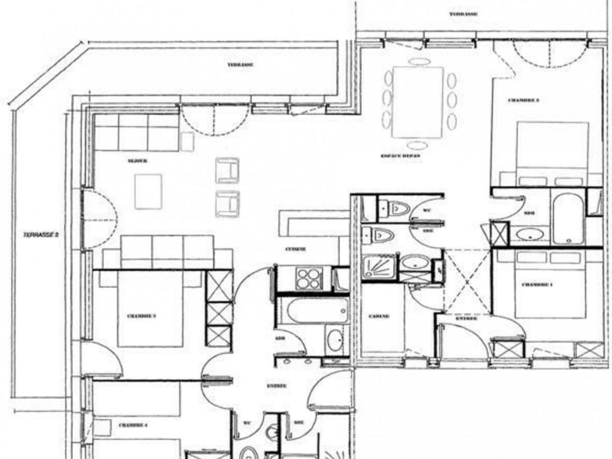 Grand Appartement 5 Chambres Valmorel, Animaux Acceptes, Parking - Fr-1-291-730 Dış mekan fotoğraf